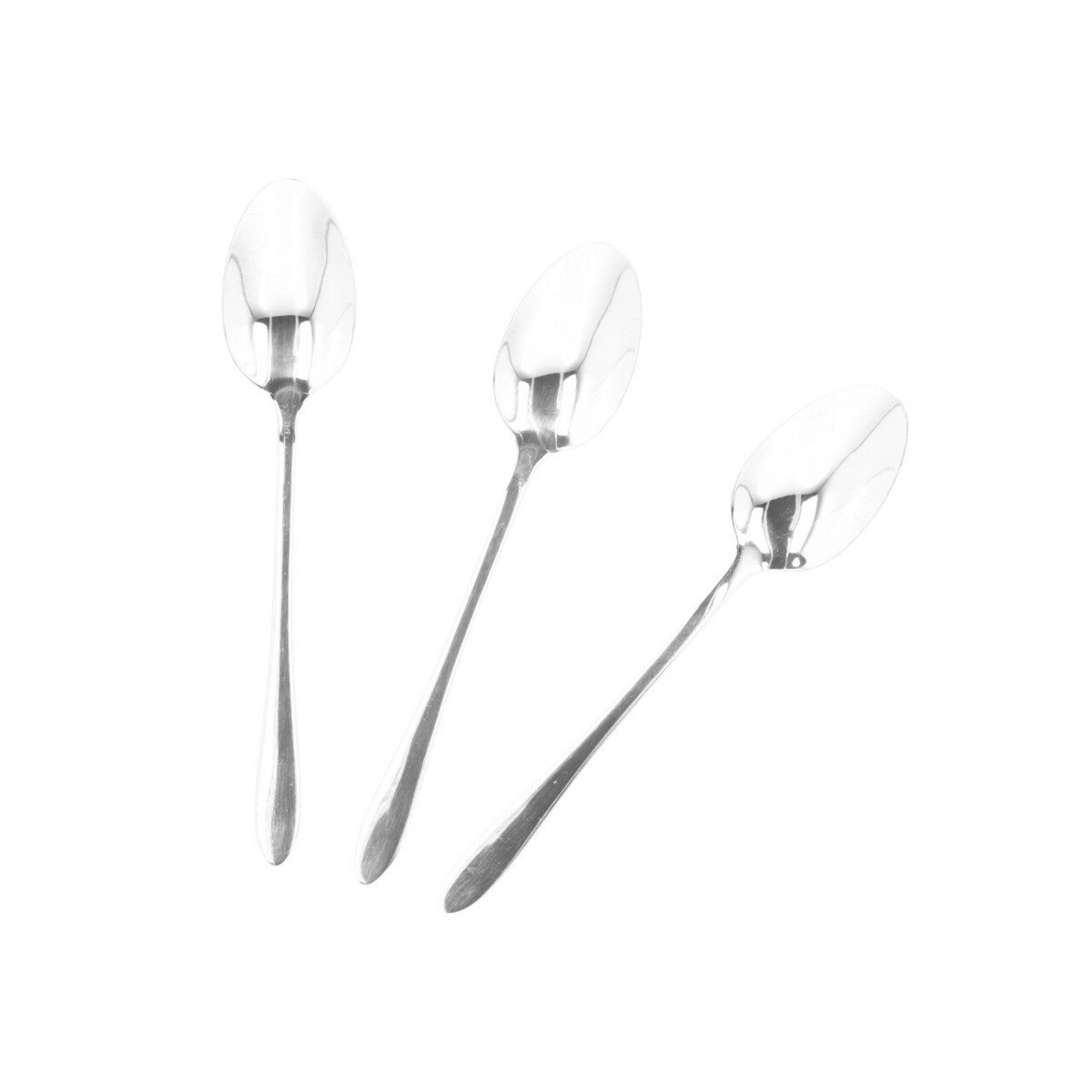 Set 3 lingurite pentru ceai Stilo, Homla, 15 cm, inox tip 430, argintiu - imagine 3